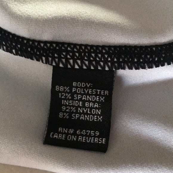 TEK GEAR MEDIUM BLACK WHITE GRAY WORKOUT TOP - Picture 7 of 8